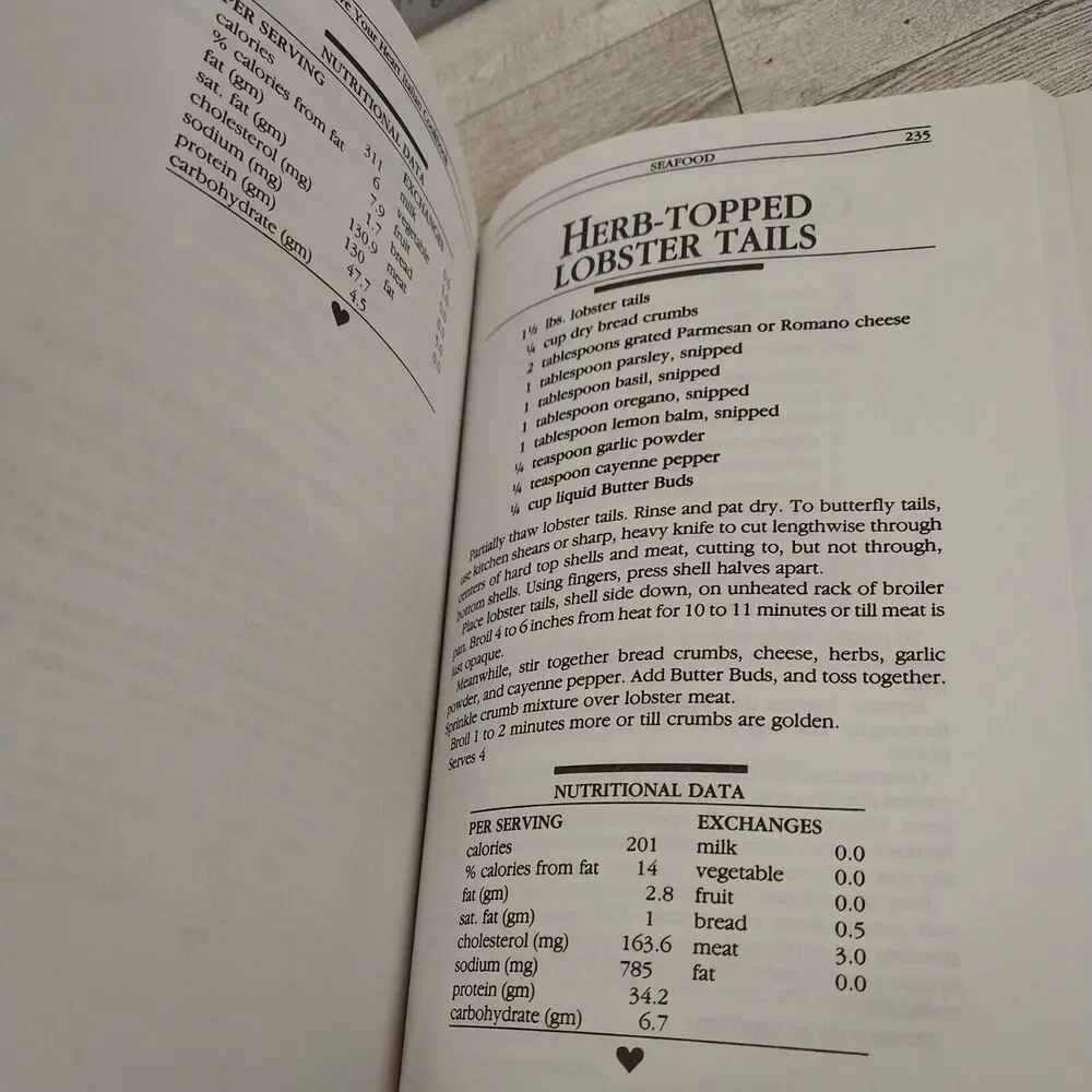 Love Your Heart Italian Low-Cholesterol Cookbook by Carole Kruppa 1994 Softcover